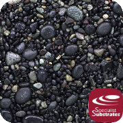 2116SSR - Beach 49 Black Lava Gravel - Rough